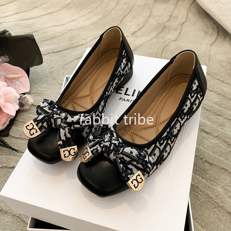 Women Shoes Size - 快適なフランスのレディースシングルシューズ女性のセクシーなスタイルスクエアヘッド刺繍スカートローヒール小さな香り豆の靴