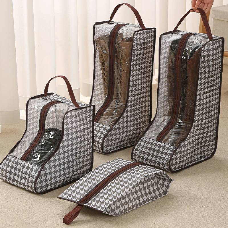 Women Shoes On Sale - 背の高いブーツ収納バッグ 透明なPVC窓付き 通気性のある防塵オーガナイザー 膝丈の靴を崩れさせず収納できる クローゼット用 女性用