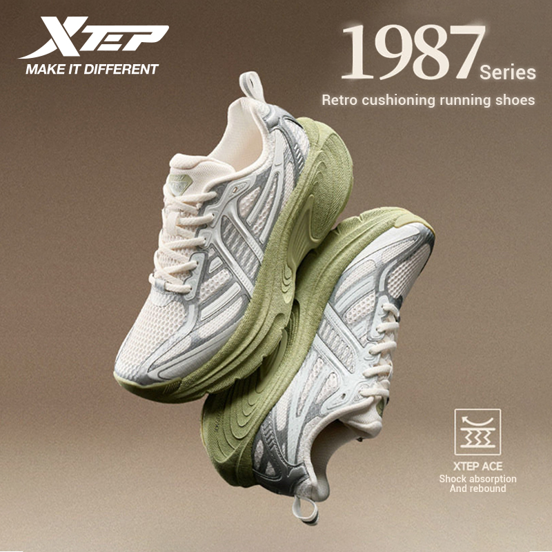 Women'S Shoes New Balance - Xtep 1987 クッション性ランニングスニーカー女性用 2026 春の新通気性軽量スポーツランニングシューズ 974318110053