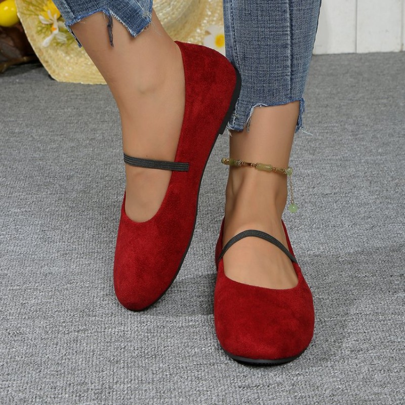Women'S Shoes Round Toe - バレエシューズ女性ラウンドトゥ弾性バンドシューズ newwomen cozy 2026