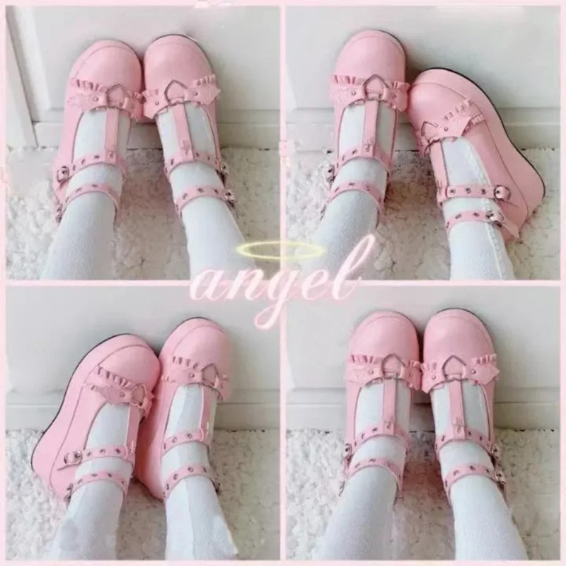 新しいスイートハートバックルウェッジメアリージェーンズ女性ピ - Women'S Shoes Round Toe のレビューと価格