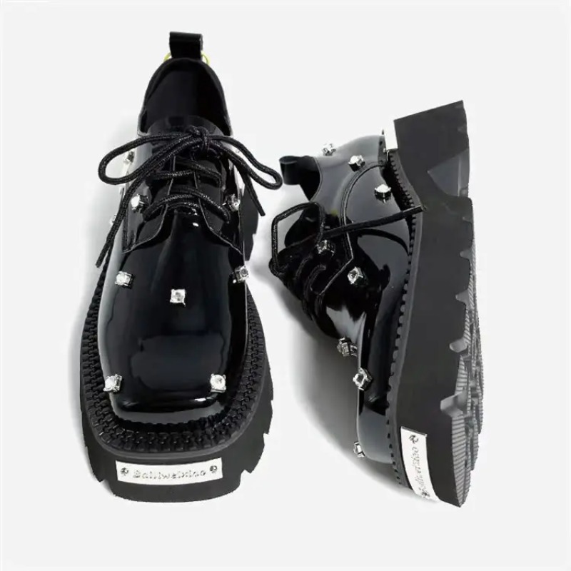 女性ローファークリスタルプラットフォーム分厚いメアリージェー - Women Shoes Sneakers のレビューと価格