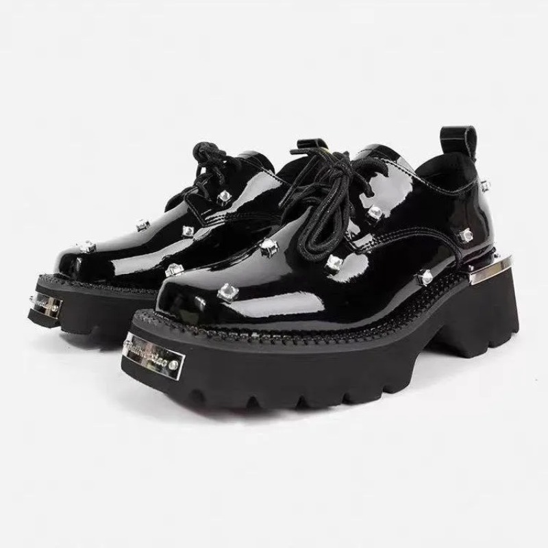 女性ローファークリスタルプラットフォーム分厚いメアリージェー - Women Shoes Sneakers のレビューと価格
