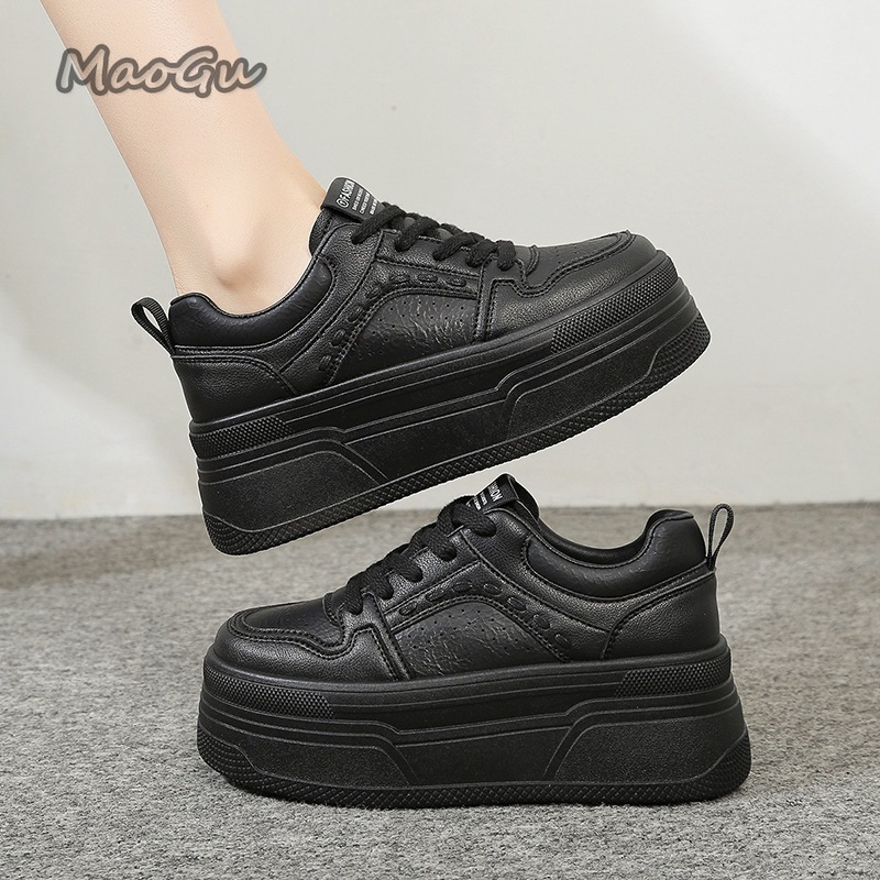 身長を伸ばすプラットフォーム ホワイトスニーカー 女性用 レ - Women'S Shoes Size 40 In Us のレビューと価格