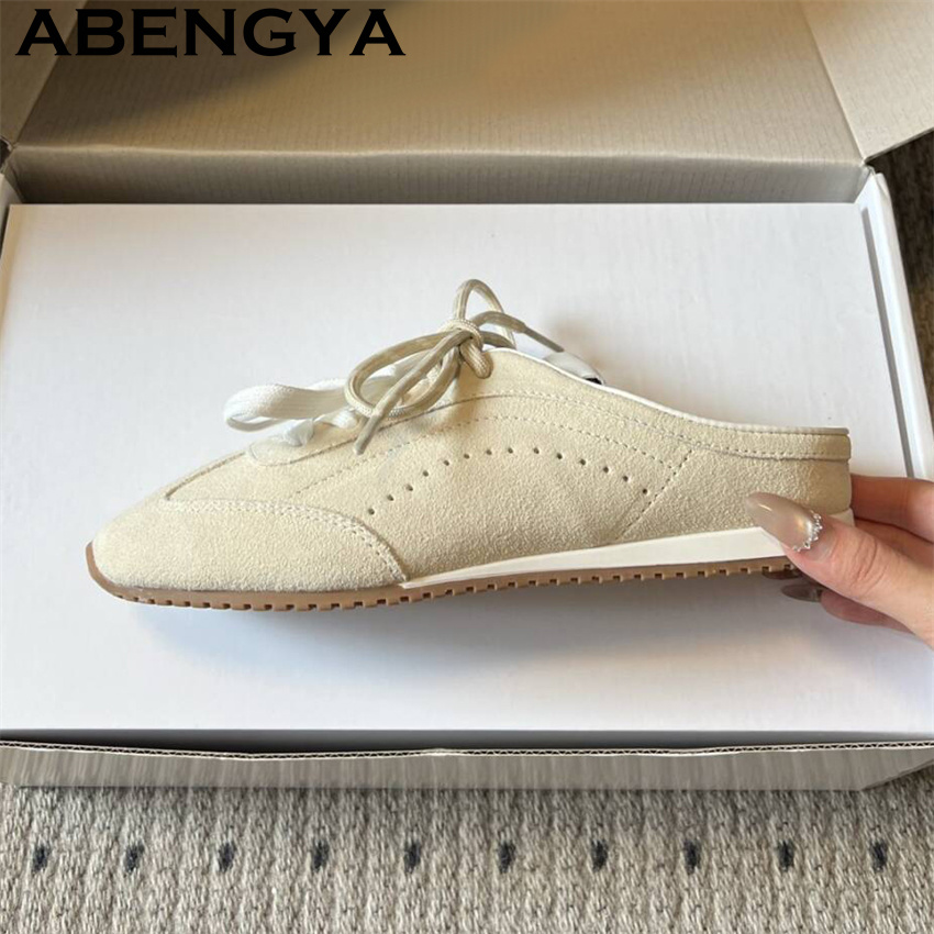 女性のレースアップカジュアルフラットスリッパ夏通気性快適ラン - Women Shoes Sneakers のレビューと価格
