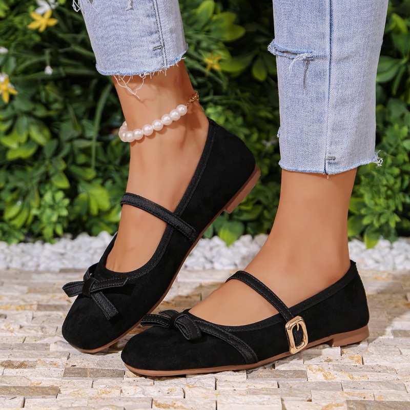 ヴィンテージ レオパード柄 メリージェーン フラットシューズ - Women'S Shoes Round Toe のレビューと価格