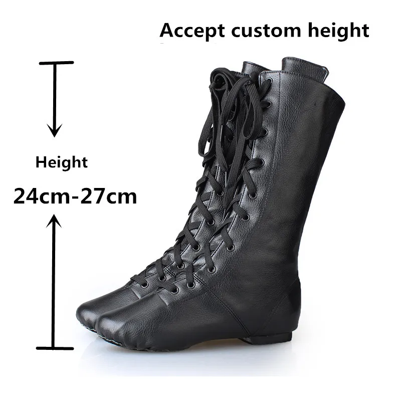 Pu レザージャズブーツ男性女性ダンスシューズソフトアウトソ - Women'S Xc Shoes のレビューと価格