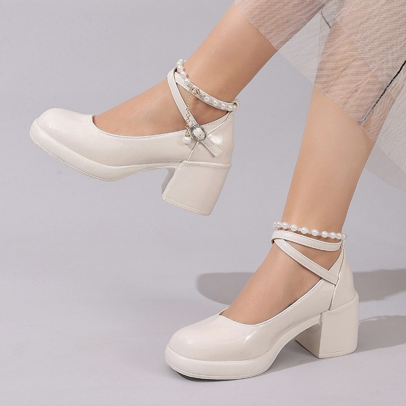 レディース パンプス シューズ ファッション クロスストラッ - Women'S Shoes Round Toe のレビューと価格