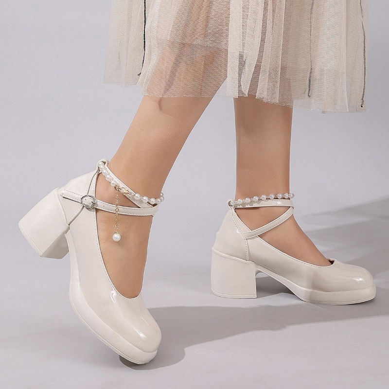 レディース パンプス シューズ ファッション クロスストラッ - Women'S Shoes Round Toe のレビューと価格