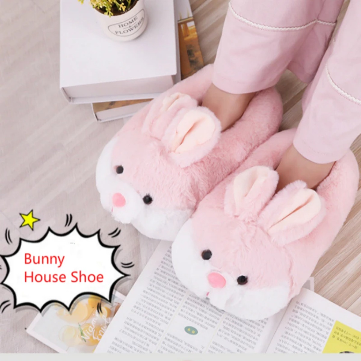 女性用ハウスファー スリッパ カジュアル キュート 3Dデザ - Women Shoes On Sale のレビューと価格