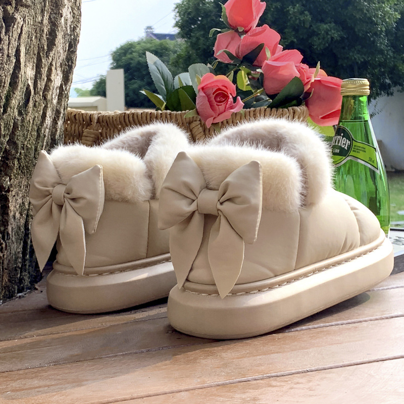 2025年新作 冬用プラッシュスリッパ レディース - クロ - Women Shoes On Sale のレビューと価格