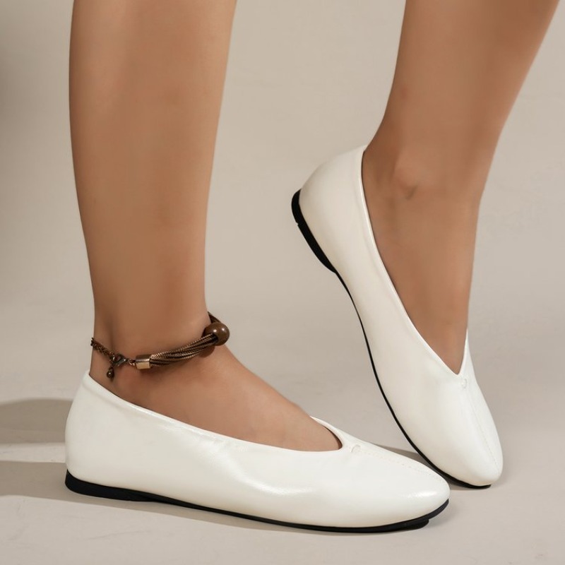 コンフォートラウンドトゥ浅履きシューズ女性用スリッポンカジュ - Women'S Shoes Round Toe のレビューと価格
