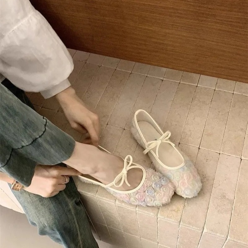 優しいニューチャイニーズローズメッシュメリージェーンシューズ - Women'S Shoes Round Toe のレビューと価格