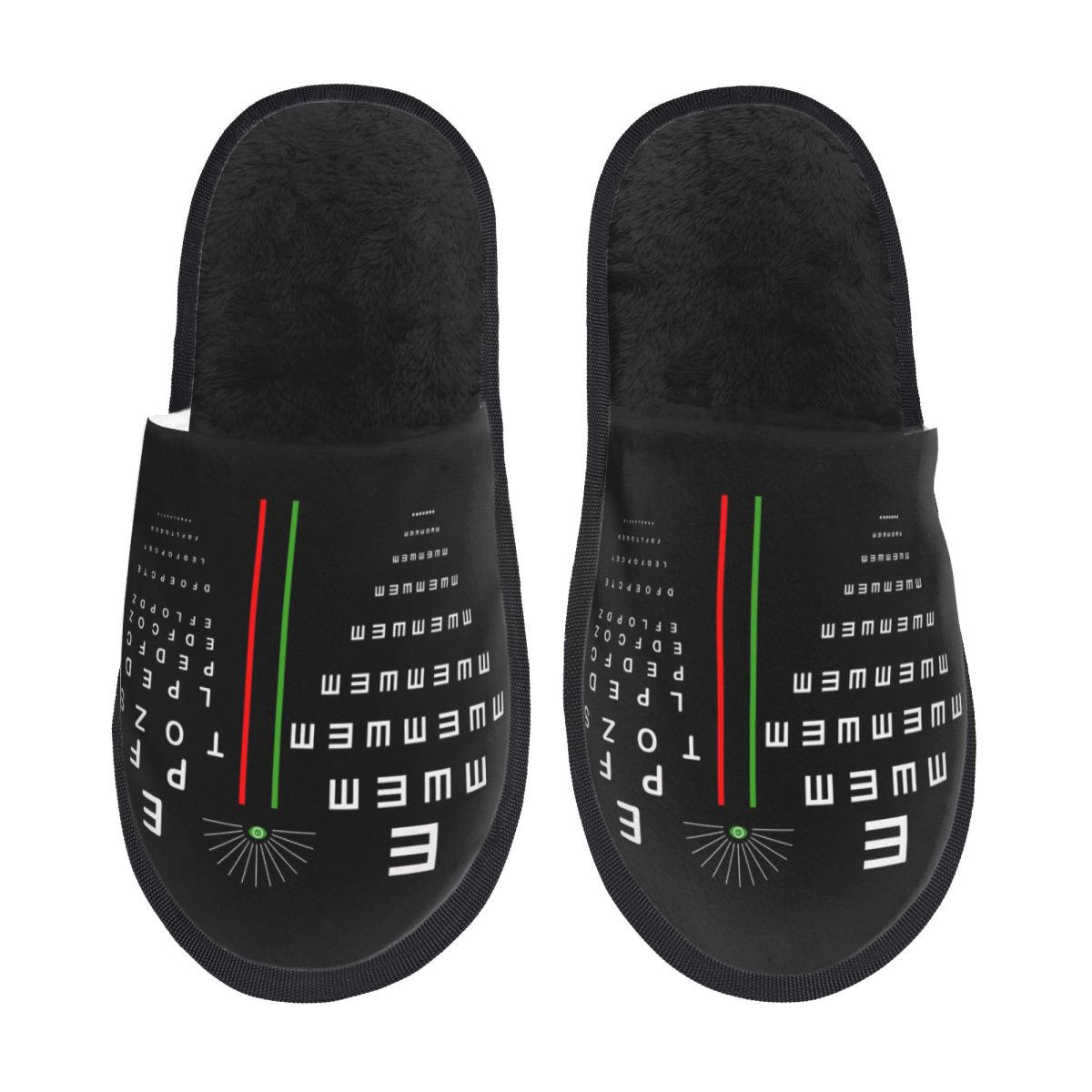 カスタムスネレン視力検査表ソフトメモリーフォームハウススリッ - Women Shoes Chart Size のレビューと価格
