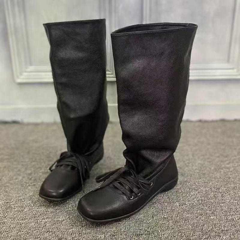 レディースフラットハイブーツ、デザイナーハイニーファッション - Women'S Shoes Trending 2025 のレビューと価格